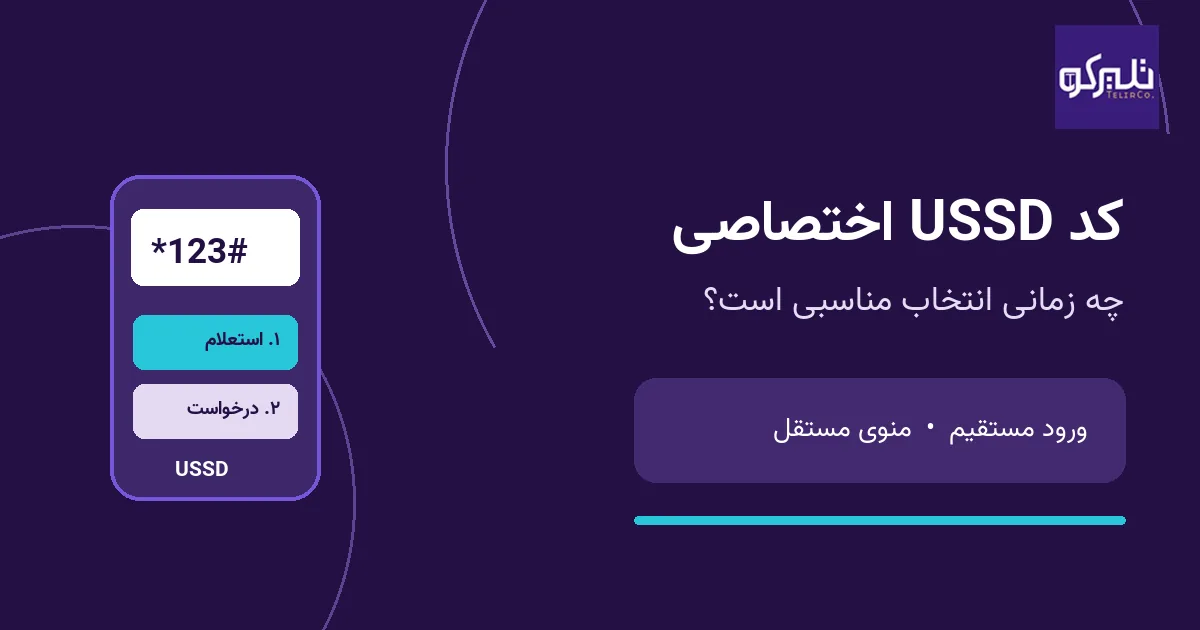 کد USSD اختصاصی با ورود مستقیم به منوی خدمات؛ تصویر شاخص راهنمای تلیرکو